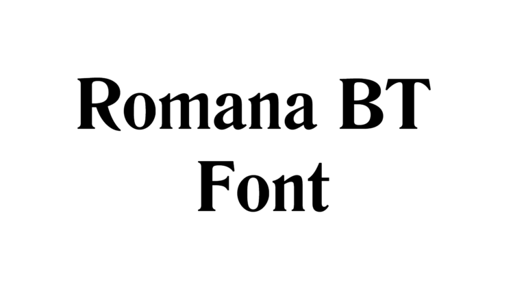 Romana BT Font