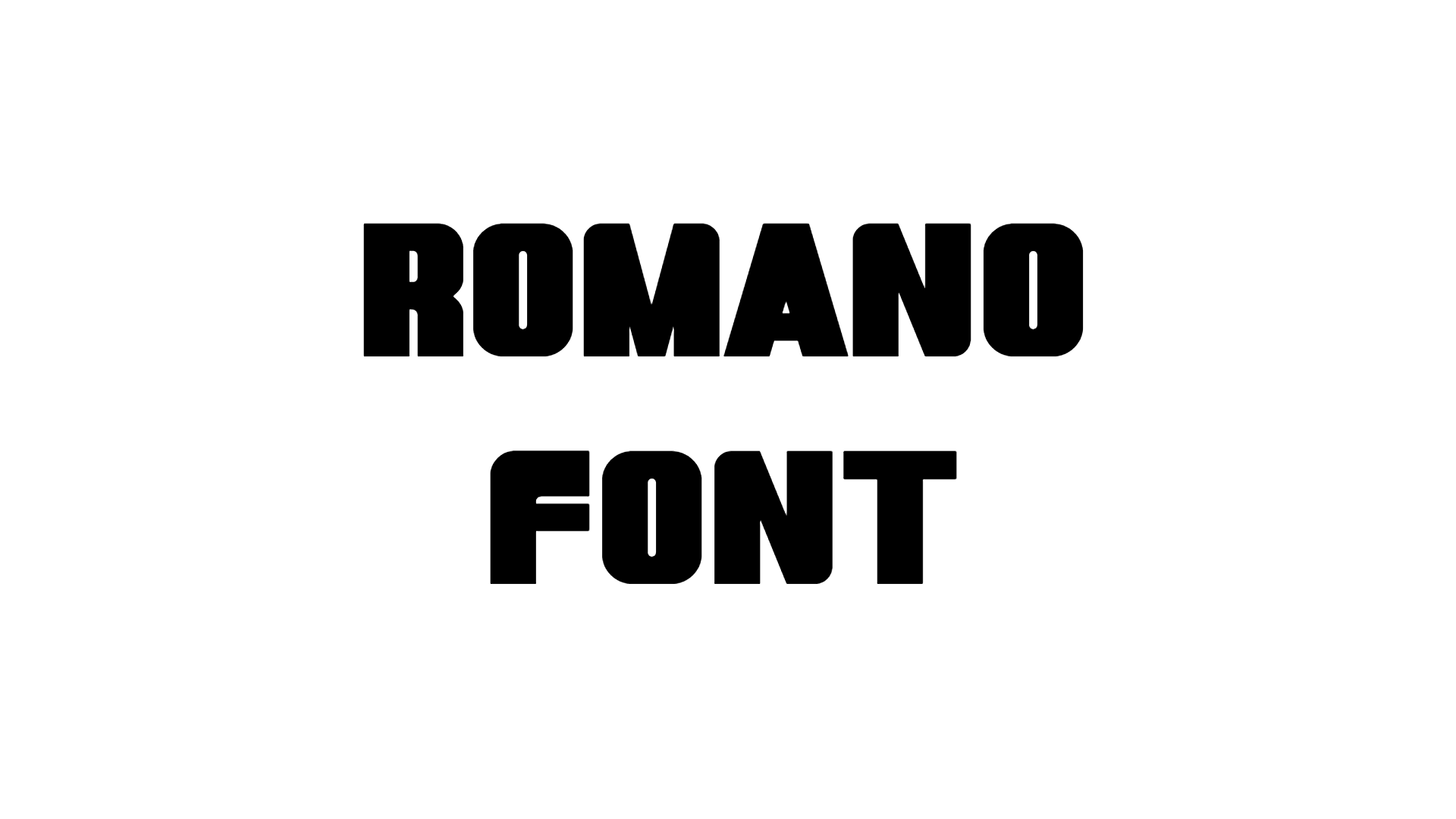 Romano Font