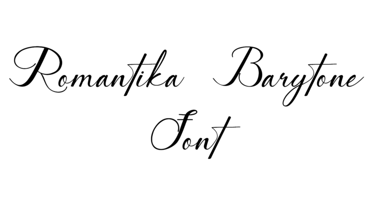 Romantika Barytone font