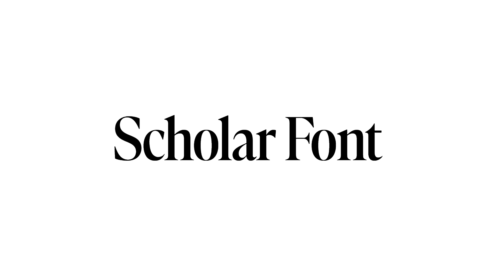 Scholar Font