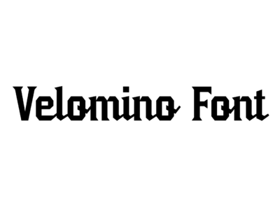 Velomino Font preview