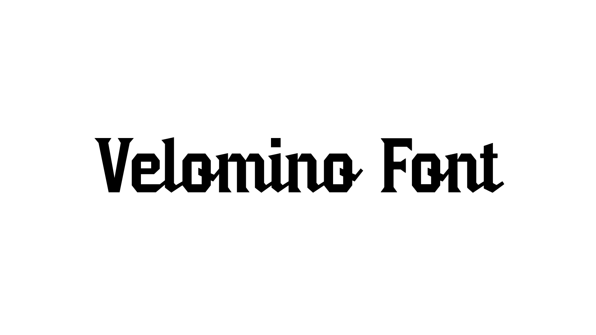 Velomino Font preview