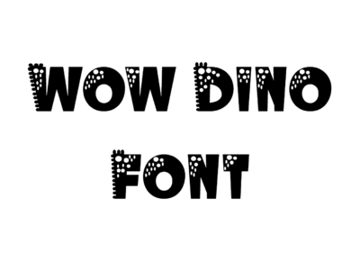 Wow Dino Font preview