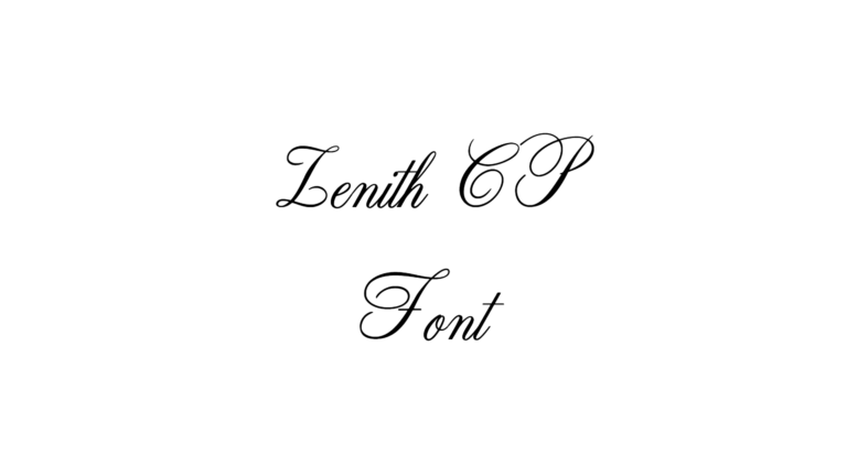 Zenith CP Font